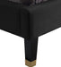 Harlie Black Velvet King Bed - Bargain Furniture (Detroit, MI)