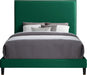 Harlie Green Velvet Queen Bed - Bargain Furniture (Detroit, MI)