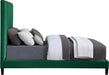 Harlie Green Velvet Queen Bed - Bargain Furniture (Detroit, MI)