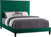 Harlie Green Velvet King Bed - Bargain Furniture (Detroit, MI)