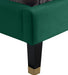 Harlie Green Velvet King Bed - Bargain Furniture (Detroit, MI)