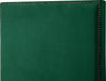 Harlie Green Velvet King Bed - Bargain Furniture (Detroit, MI)
