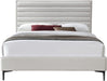 Hunter Cream Linen Queen Bed - Bargain Furniture (Detroit, MI)
