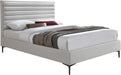 Hunter Cream Linen Queen Bed - Bargain Furniture (Detroit, MI)