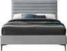 Hunter Grey Linen King Bed - Bargain Furniture (Detroit, MI)