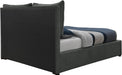 Misha Pepper Black Polyester Fabric Queen Bed (3 Boxes) - Bargain Furniture (Detroit, MI)