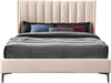 Nadia Pink Velvet Queen Bed - Bargain Furniture (Detroit, MI)