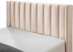 Nadia Pink Velvet Queen Bed - Bargain Furniture (Detroit, MI)