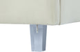 Rainbow Cream Velvet Twin Bed - Bargain Furniture (Detroit, MI)