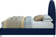 Rainbow Navy Velvet King Bed - Bargain Furniture (Detroit, MI)