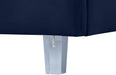 Rainbow Navy Velvet King Bed - Bargain Furniture (Detroit, MI)