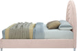 Rainbow Pink Velvet Queen Bed - Bargain Furniture (Detroit, MI)