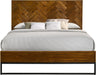 Reed Antique Coffee Queen Bed (3 Boxes) - Bargain Furniture (Detroit, MI)