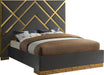 Vector Grey Velvet King Bed image