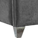 Zuma Grey Velvet King Bed - Bargain Furniture (Detroit, MI)