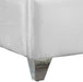 Zuma White Velvet King Bed - Bargain Furniture (Detroit, MI)