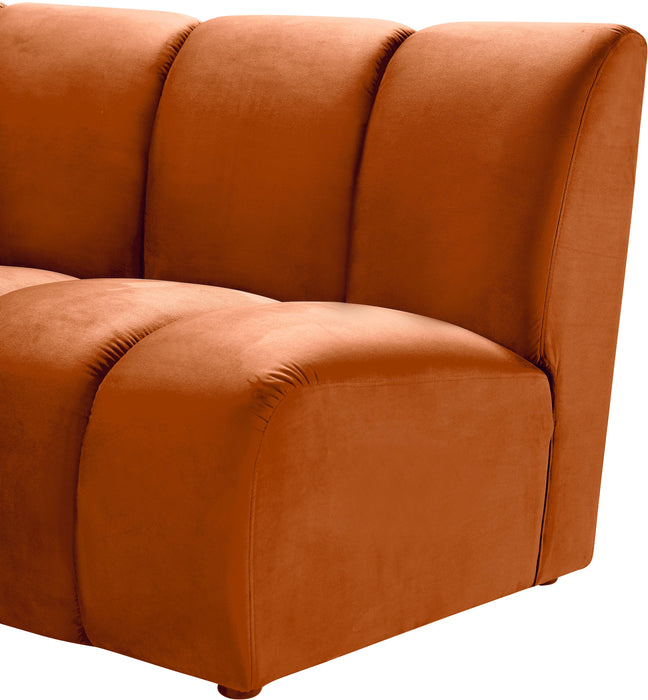 Infinity Cognac Velvet 6pc. Modular Sectional - Bargain Furniture (Detroit, MI)