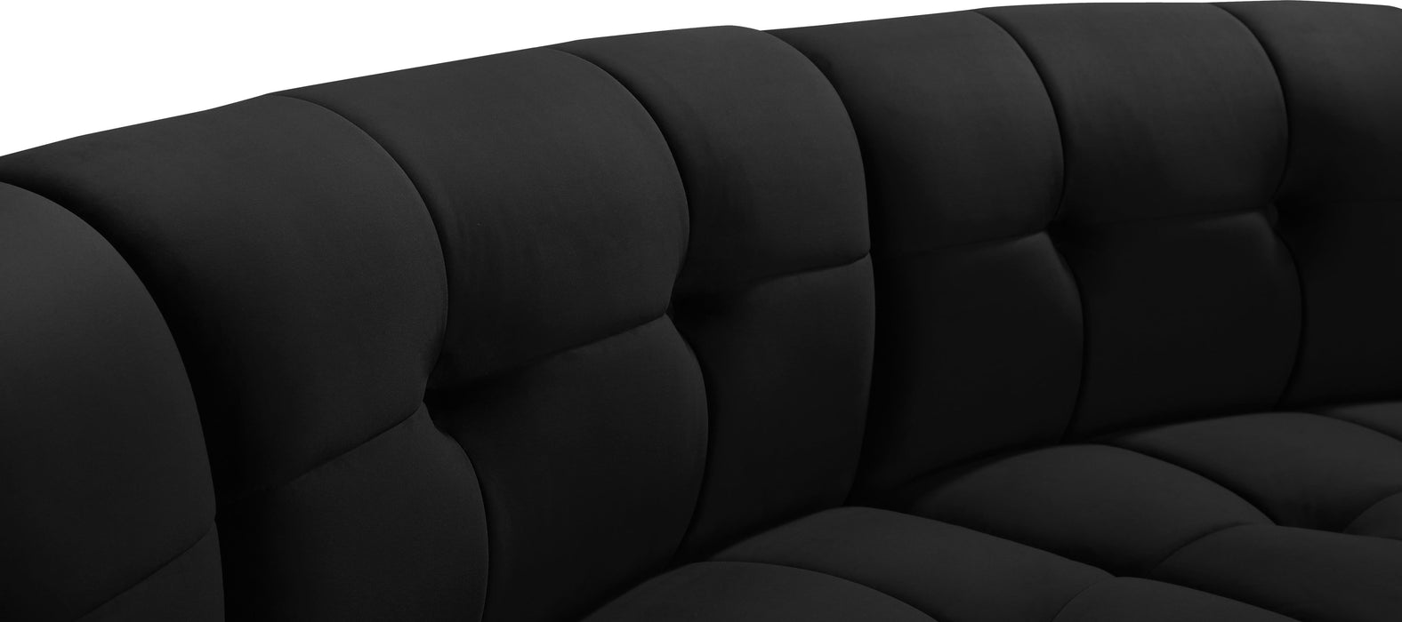 Limitless Black Velvet 15pc. Modular Sectional - Bargain Furniture (Detroit, MI)