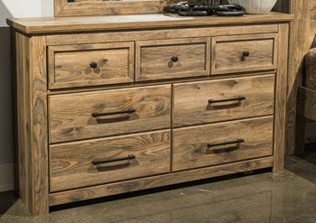 Rusticott Dresser and Mirror - Bargain Furniture (Detroit, MI)
