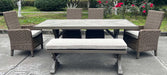 Laguna Heights Outdoor Dining Table - Bargain Furniture (Detroit, MI)