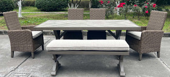 Laguna Heights Outdoor Dining Table - Bargain Furniture (Detroit, MI)