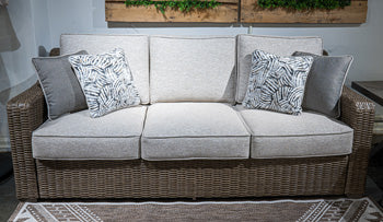 Laguna Heights Outdoor Sofa with Cushion - Bargain Furniture (Detroit, MI)