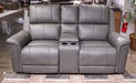 Bleckley Power Reclining Loveseat with Console - Bargain Furniture (Detroit, MI)