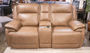 Glencroft Power Reclining Loveseat with Console - Bargain Furniture (Detroit, MI)