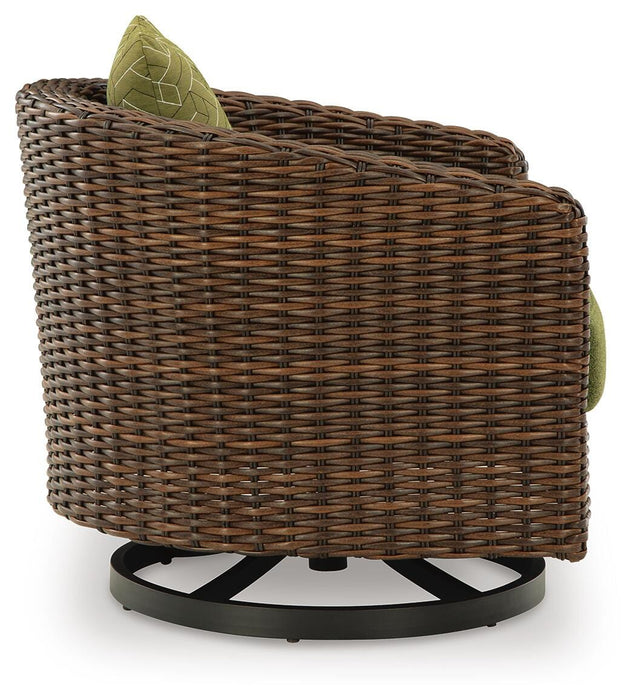 Horizon Hall Outdoor Swivel Lounge Chair with Cushion