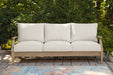 Carter Hall Outdoor Sofa with Cushion - Bargain Furniture (Detroit, MI)
