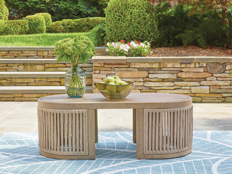 Serena Shores Outdoor Coffee Table - Bargain Furniture (Detroit, MI)