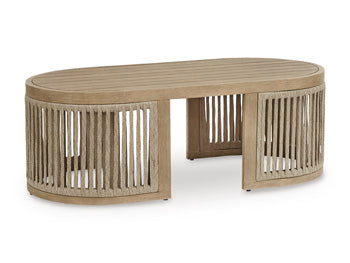 Serena Shores Outdoor Coffee Table - Bargain Furniture (Detroit, MI)