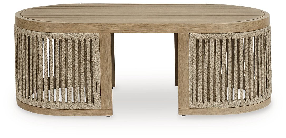 Serena Shores Outdoor Coffee Table - Bargain Furniture (Detroit, MI)
