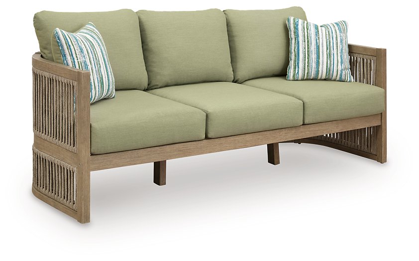 Serena Shores Outdoor Sofa with Cushion - Bargain Furniture (Detroit, MI)