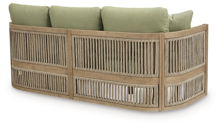 Serena Shores Outdoor Sofa with Cushion - Bargain Furniture (Detroit, MI)