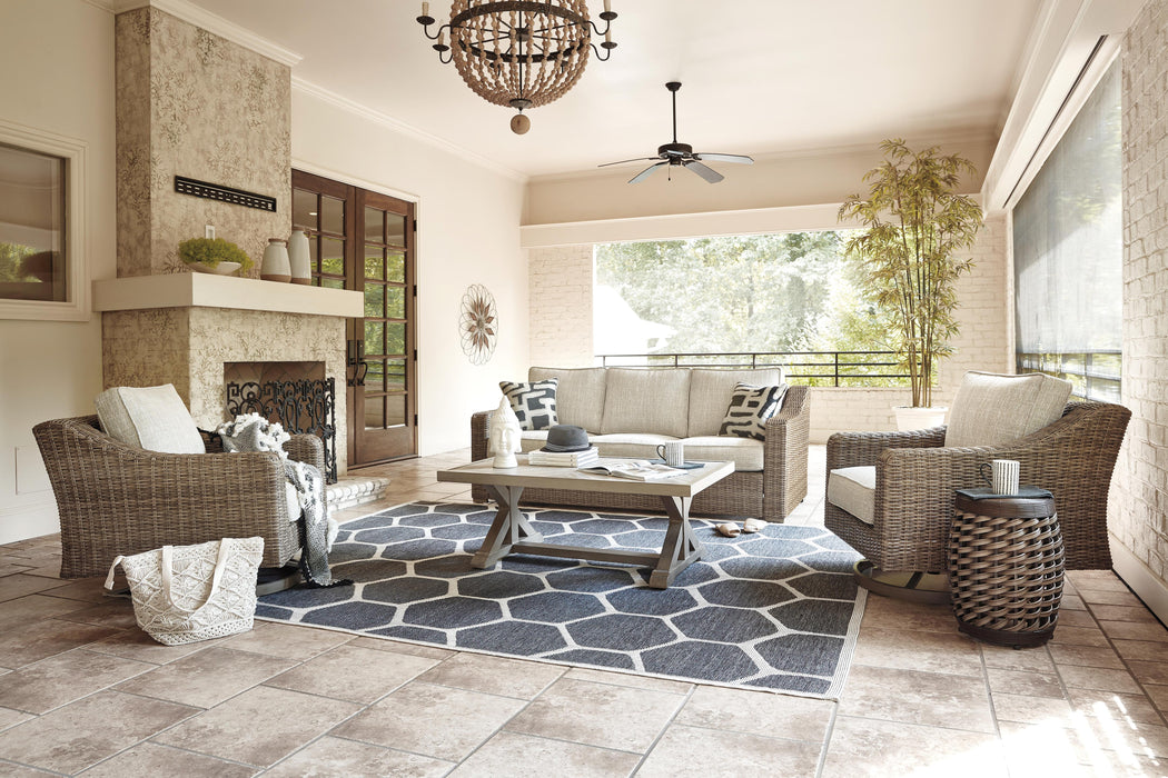 Beachcroft Outdoor Conversation Set - Bargain Furniture (Detroit, MI)