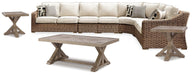 Beachcroft Outdoor Seating Set - Bargain Furniture (Detroit, MI)