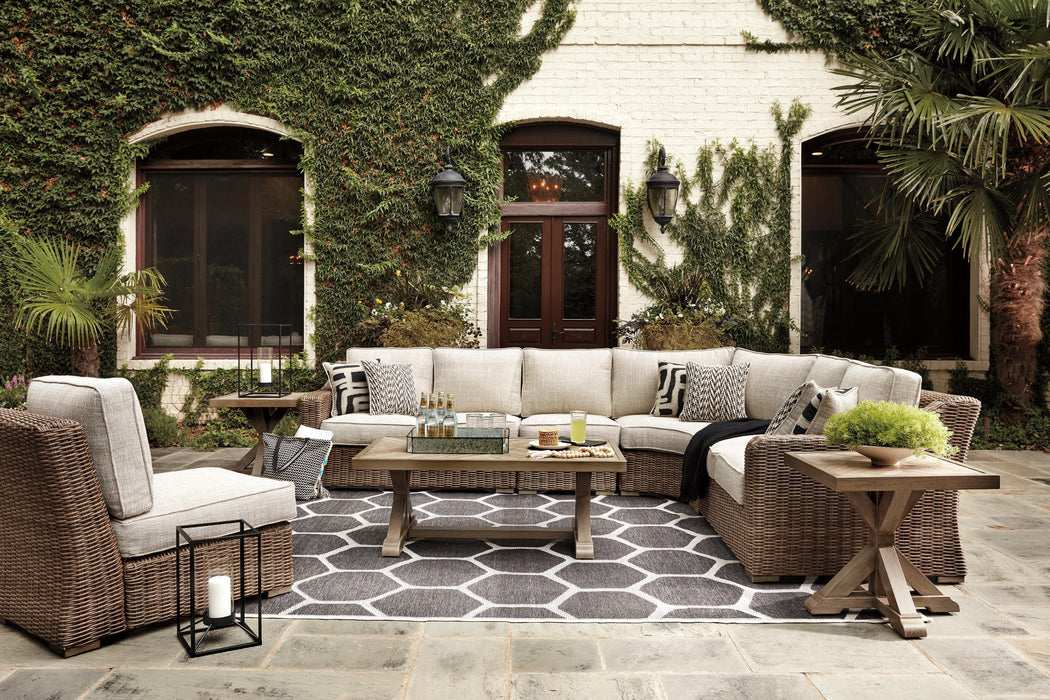 Beachcroft Outdoor Seating Set - Bargain Furniture (Detroit, MI)