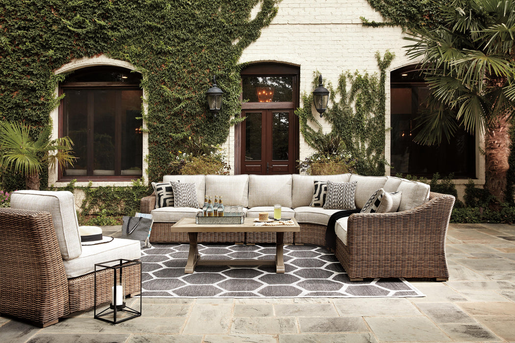 Beachcroft Outdoor Seating Set - Bargain Furniture (Detroit, MI)