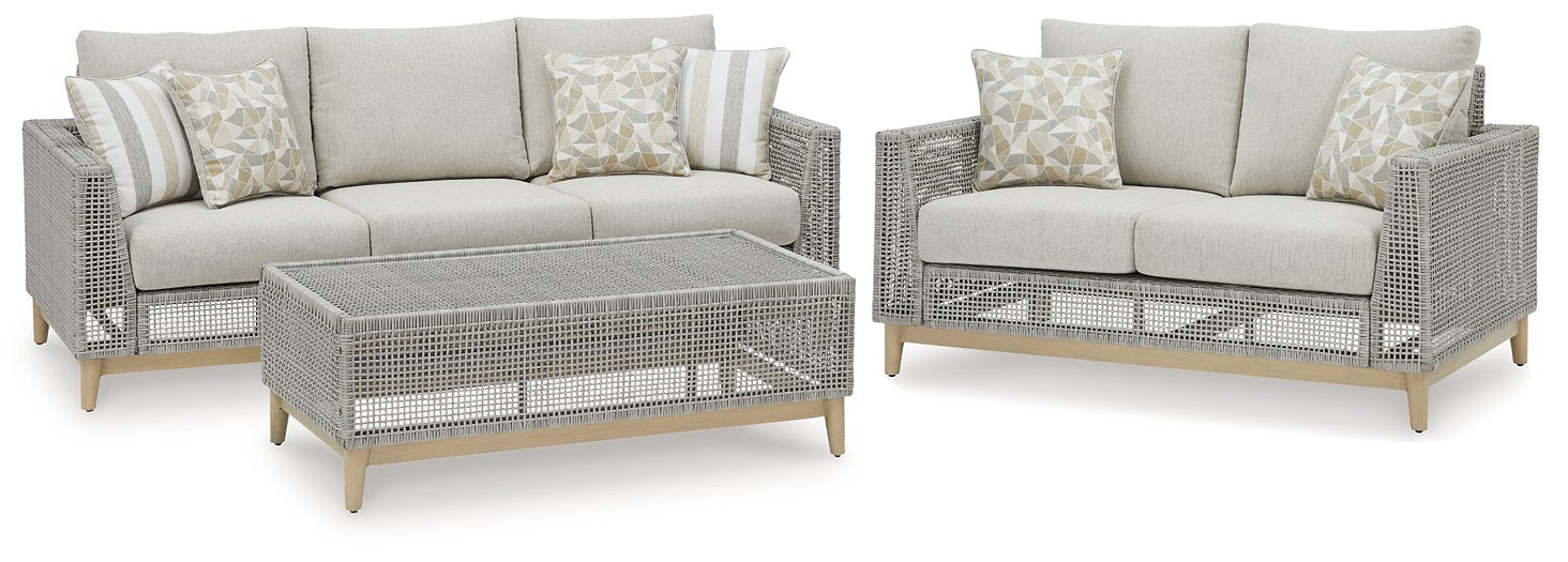 Seton Creek Outdoor Seating Set - Bargain Furniture (Detroit, MI)