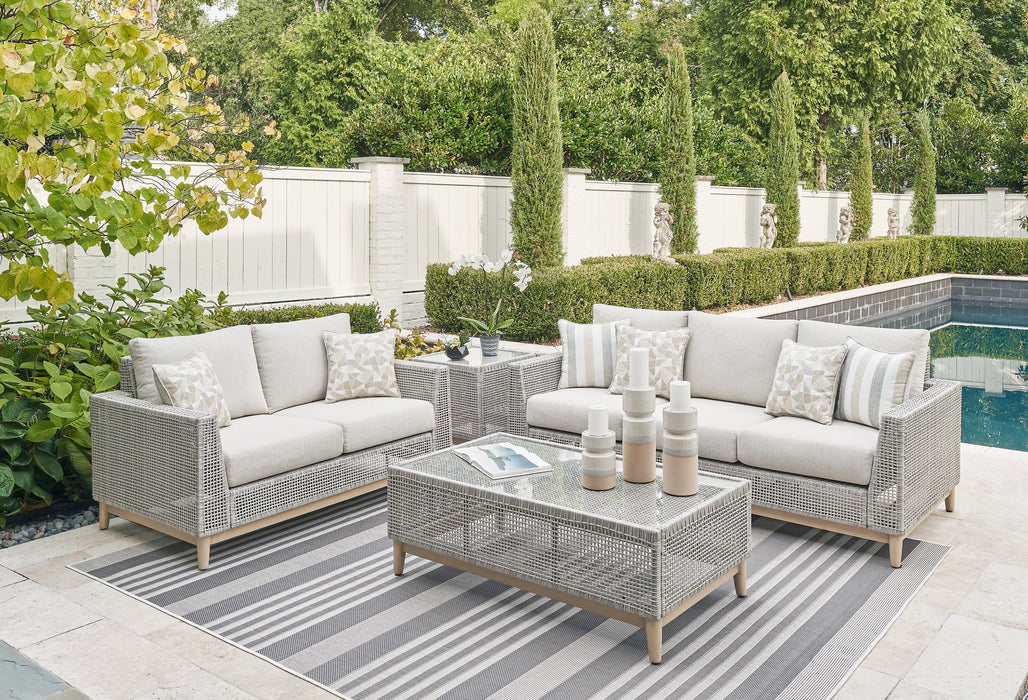 Seton Creek Outdoor Seating Set - Bargain Furniture (Detroit, MI)