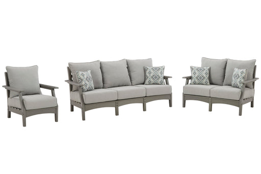 Visola Outdoor Seating Set - Bargain Furniture (Detroit, MI)