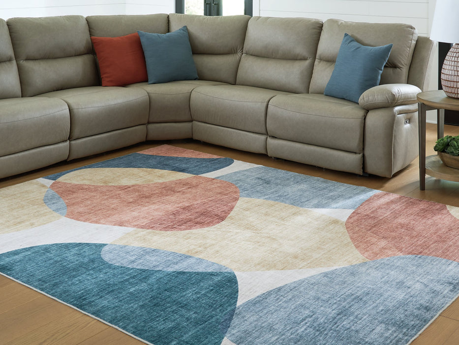 Chanleigh Washable 7'6" x 9'6" Area Rug - Bargain Furniture (Detroit, MI)