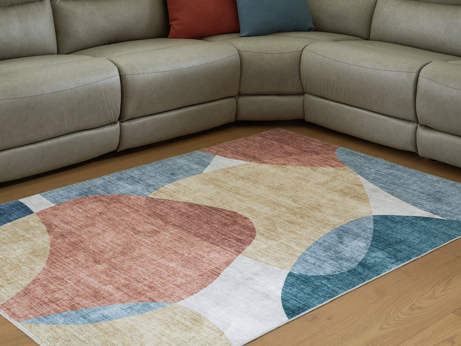 Chanleigh Washable 5' x 7' Area Rug - Bargain Furniture (Detroit, MI)