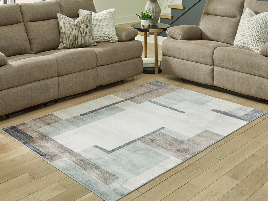 Larkport Washable Area Rug - Bargain Furniture (Detroit, MI)