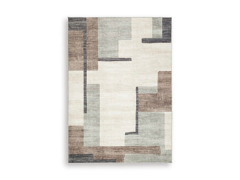 Larkport Washable Area Rug - Bargain Furniture (Detroit, MI)