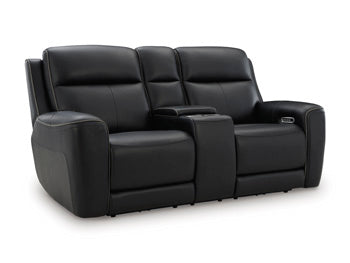 5Z-Relaxation Power Reclining Loveseat with Console - Bargain Furniture (Detroit, MI)