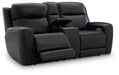 5Z-Relaxation Power Reclining Loveseat with Console - Bargain Furniture (Detroit, MI)