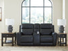 5Z-Relaxation Power Reclining Loveseat with Console - Bargain Furniture (Detroit, MI)