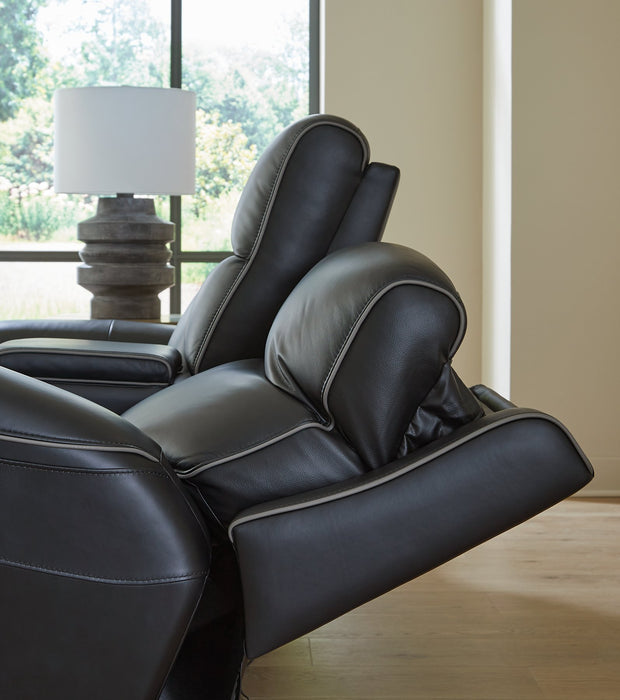 5Z-Relaxation Power Reclining Loveseat with Console - Bargain Furniture (Detroit, MI)